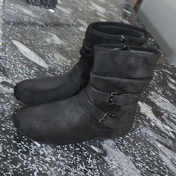 BRAND NEW HERSTYLE LINDELL FLAT HEEL CALF SIDE ZIPPER SLOUCH ANKLE BOOTIES - Picture 7 of 16